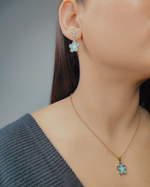 Ekaashi Floral Azure Set