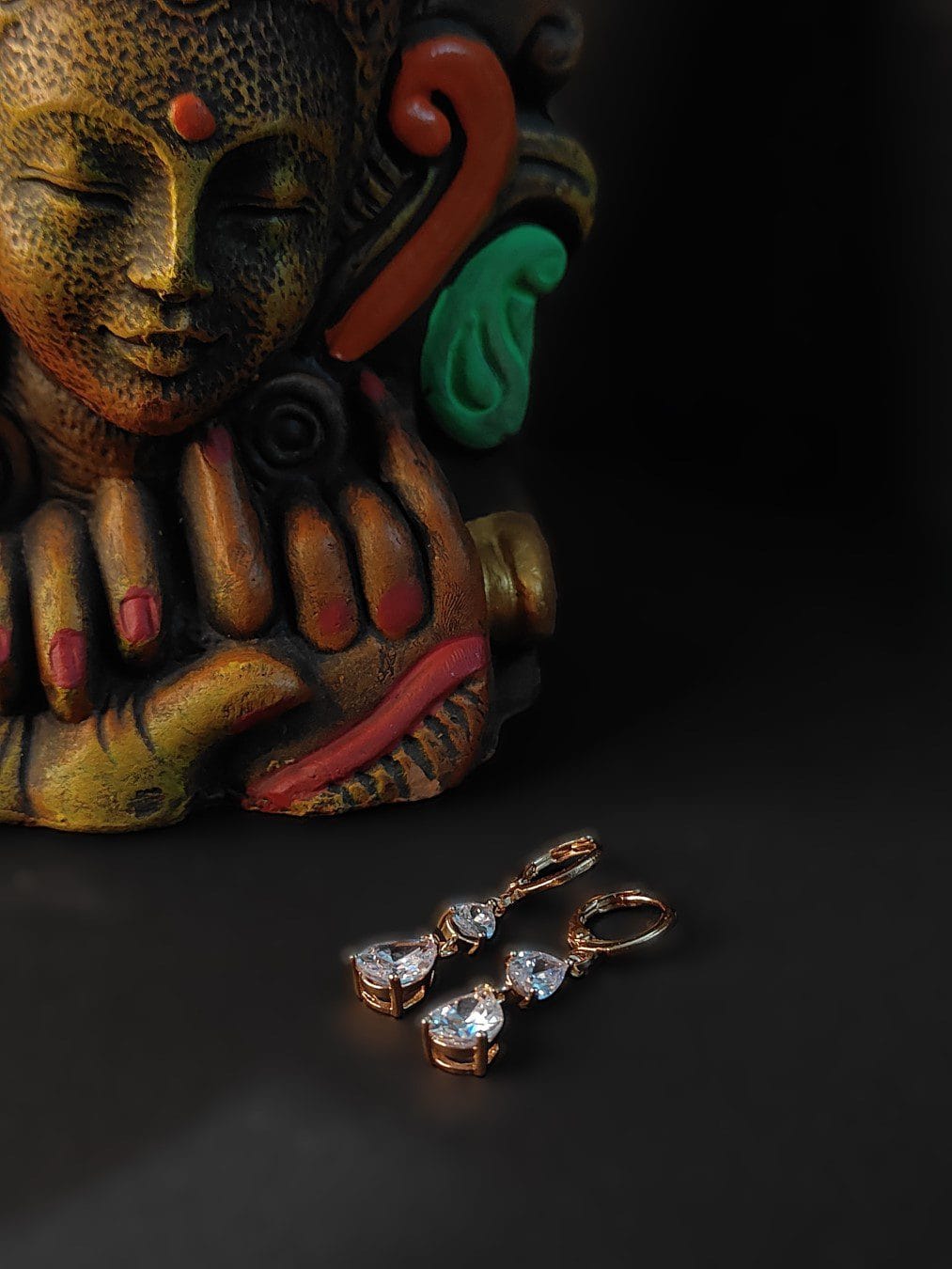 Ekaashi Teardrop Crystal Drops - Image 4