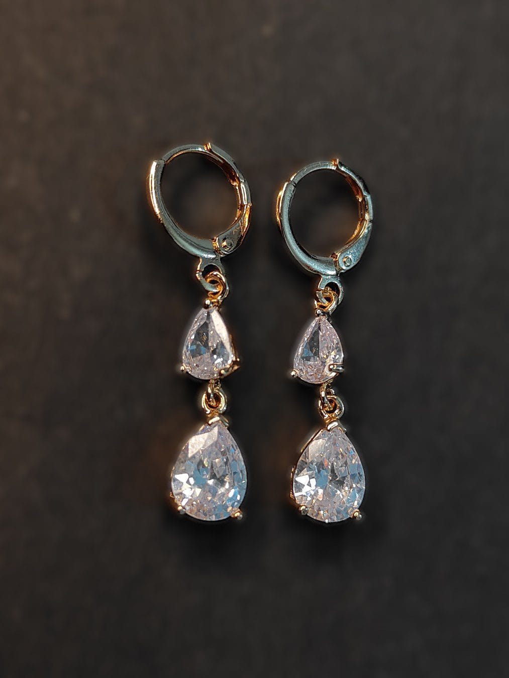 Ekaashi Teardrop Crystal Drops